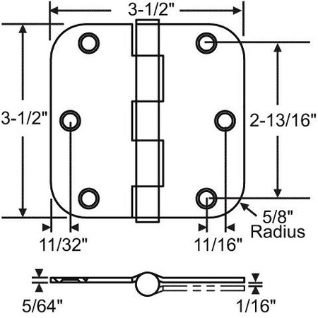 Strybuc 3.5in x 3.5in Plain Bearing 56-262SBRS